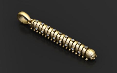 SNIAL ANIMAL PENDANT 3D PRINTABLE MODEL