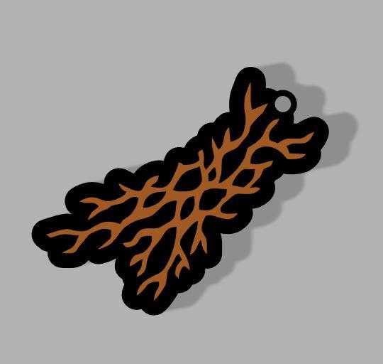 Demon Slayer Gyomei Himejima Mark Keychain // Gyomei Himejima Demon Slayer Mark Keychain