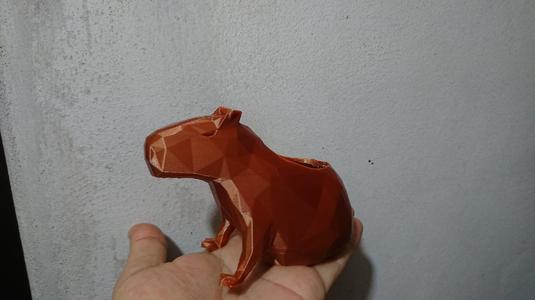 Capybara potted capybara
