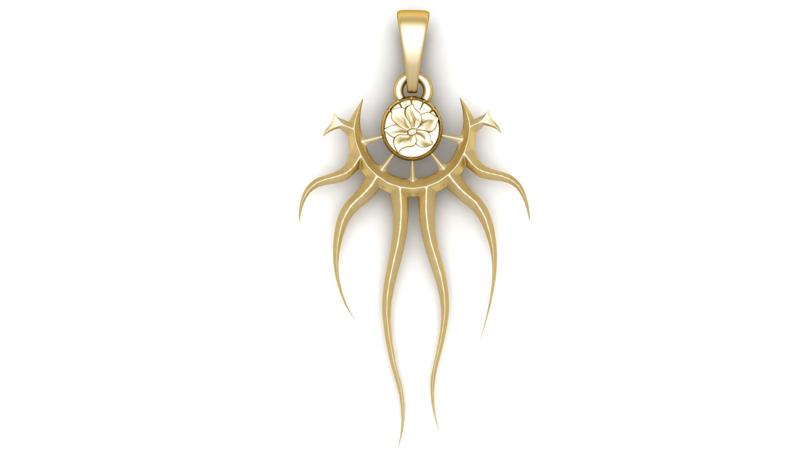 Golden Moon Pendant