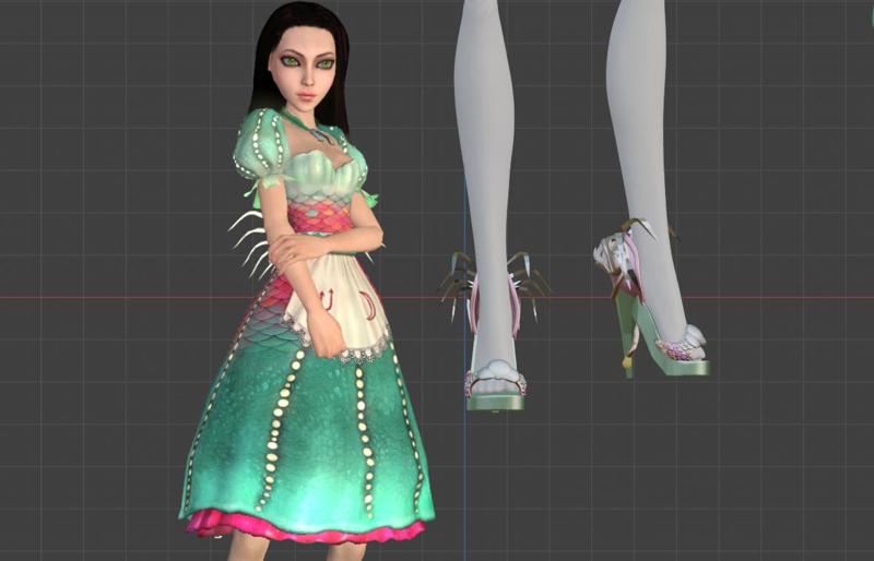 Alice: Madness Returns Siren shoes Monster High g1 size