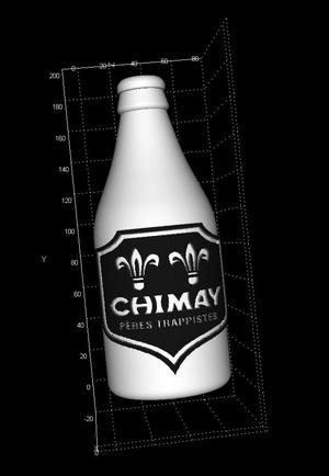 Bottle of Chimay Litho