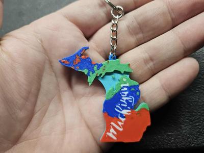 Michigan Keychain