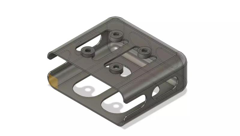 Under desk mount for Apple MacBook Pro 61W power block