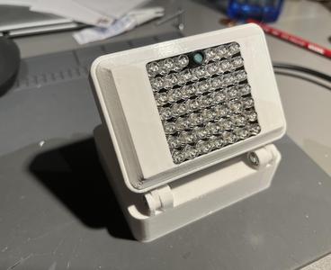 Schwenkbares Gehäuse für IR Beleuchtungs-Modul CENPEK 940nm mit 48 LED's - Pivoting housing for IR illumination module CENPEK 940nm with 48 LEDs