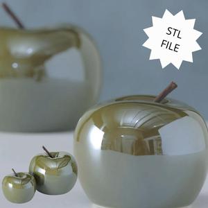 Decorative apple - Set of 2 sizes - STL file for 3D printing