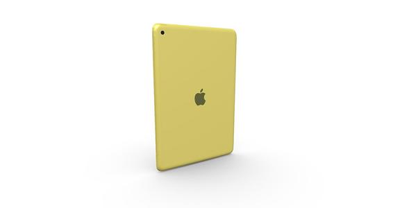 Apple iPad 10.2 inch (9th Gen) Yellow Color - Stylish Tablet 3D Model