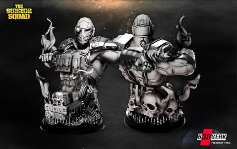 B3DSERK February Term: Deadshot Bust 1/4 ready for printing