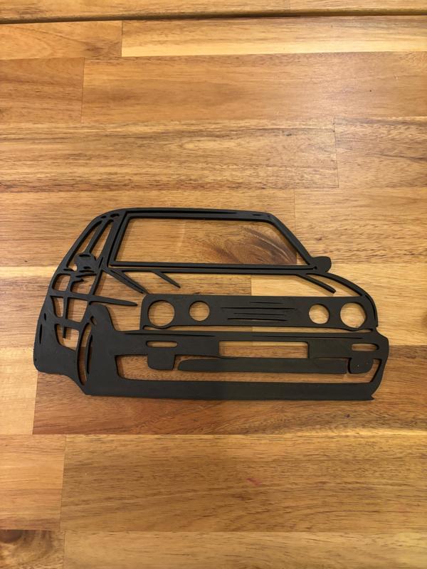 Line art VW Golf MK2