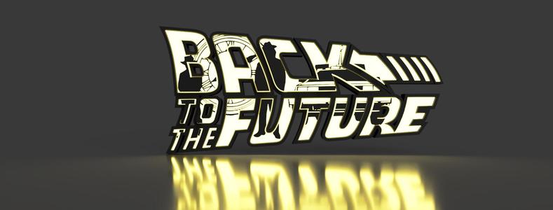 Back to the Future Lamp / Lampara volver al futuro