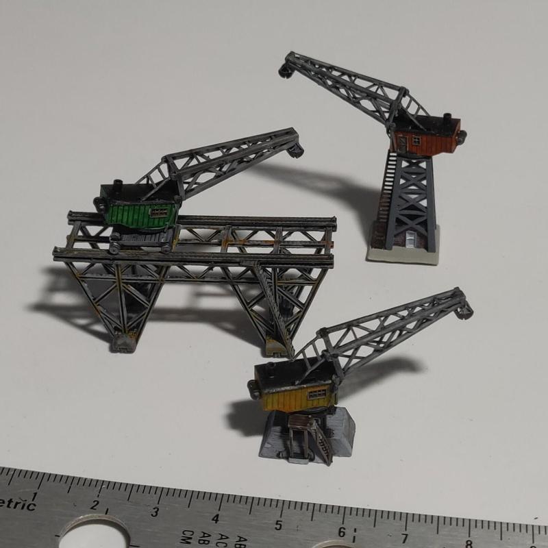 Cranes for 2-4mm wg and t-scale trains