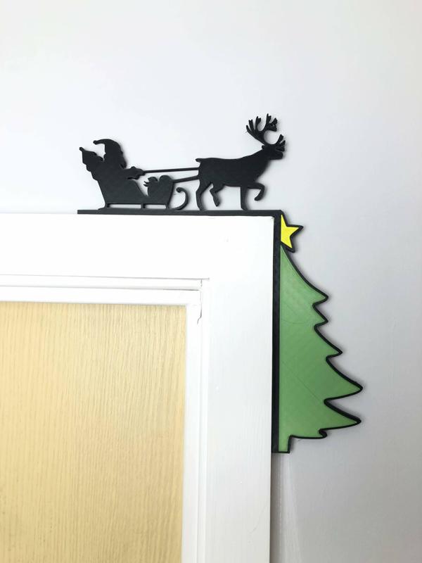 Christmas Door Corner Decor