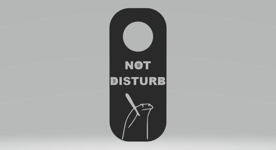 Door Tag Not Disturb 2- Meme Bento