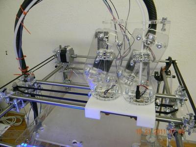 Rapman Dual Extruder Plate