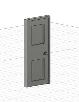 1/18 Porte d'acces B / Access door B diecast