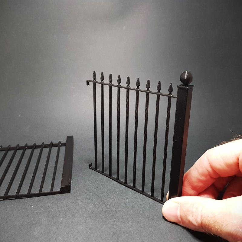 Miniature Iron Railings Kit 1/12 Scale, 22 different panels included
