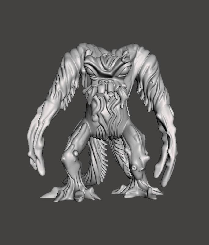 INHUMANOIDS 1986 TENDRIL FAN ART RETRO FIGURE