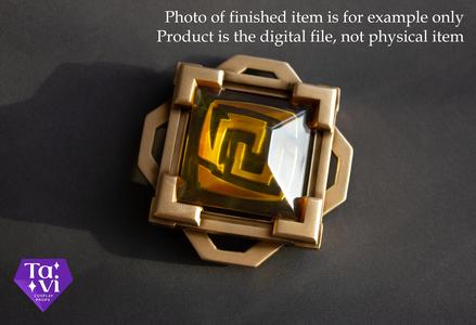 Liyue geo vision genshin impact 3d print cosplay stl files