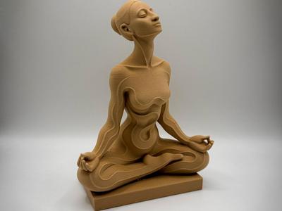 Modern Meditation Statue
