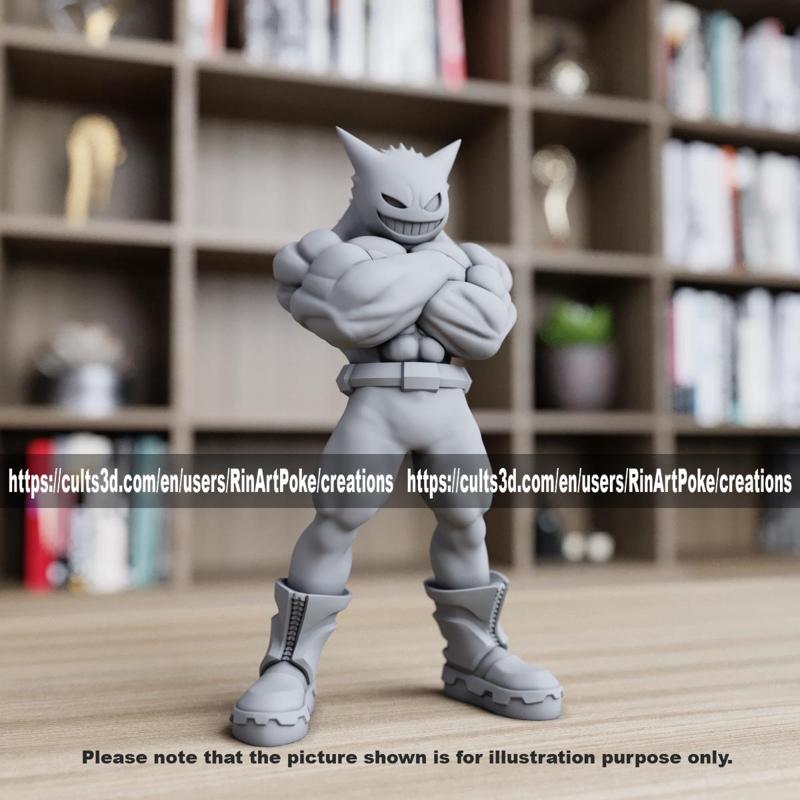 Muscular Gengar from Pokemon