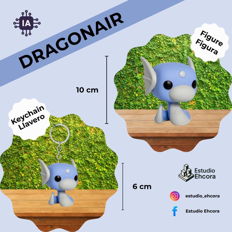 Dragonair Funko Figure 10cm + Keychain 6cm