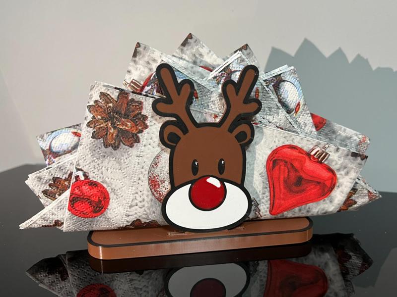 Christmas Rudolf Napkin Stand