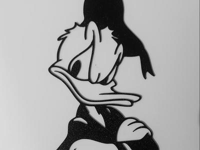 Donald duck angry wall art decor