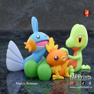 Gen 3 Starter Statue - presupported and multimaterial