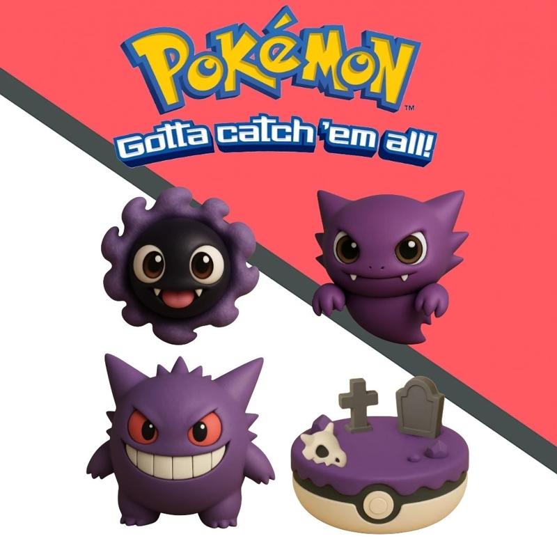 Pokemon Gastly evolution pack x 4 units