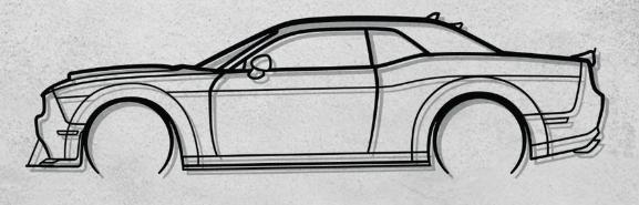Dodge Challenger SRT Wall Art