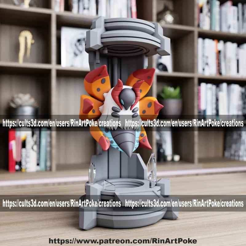 Volcarona in the lab from pokemon