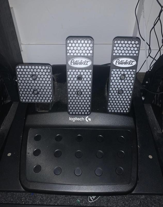 Peterbilt Hex Truck Pedals for Logitech G29, G27, G25, G920, G923 steering wheel