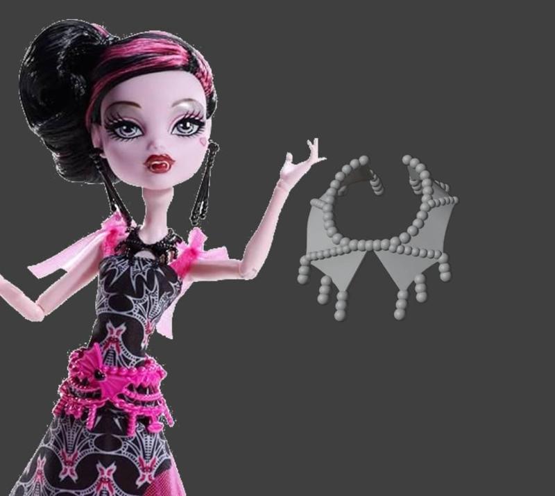 Draculaura Frights Camera Action Necklace Replacement