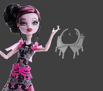 Draculaura Frights Camera Action Necklace Replacement
