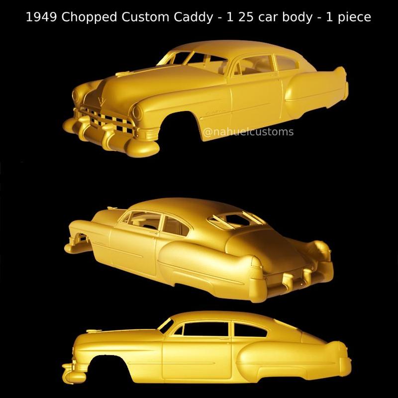 1949 Chopped Custom Caddy - 1 25 car body - 1 piece
