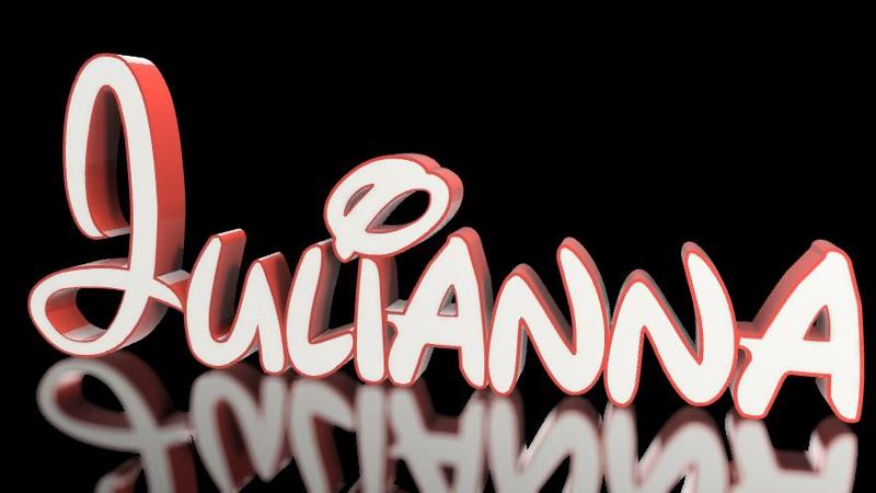 Julianna lamp writing Disney