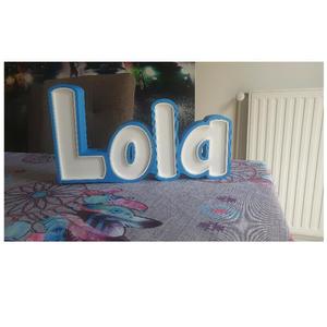 LOLA, LUMINOUS NAME, LIGHTING LED, NAME SIGN