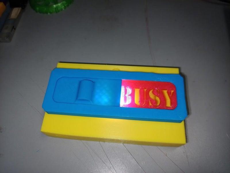 Busy / Free Motion Sensor Sign