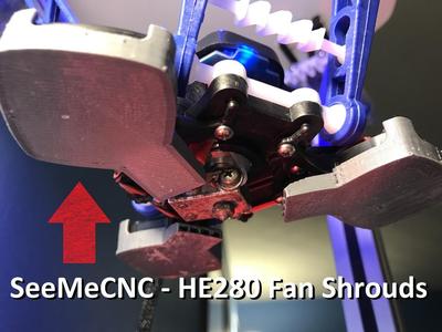 SeeMeCNC HE280 Fan Shrouds v2