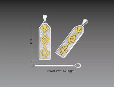 Charm Rectangular Long Pendant jewelry