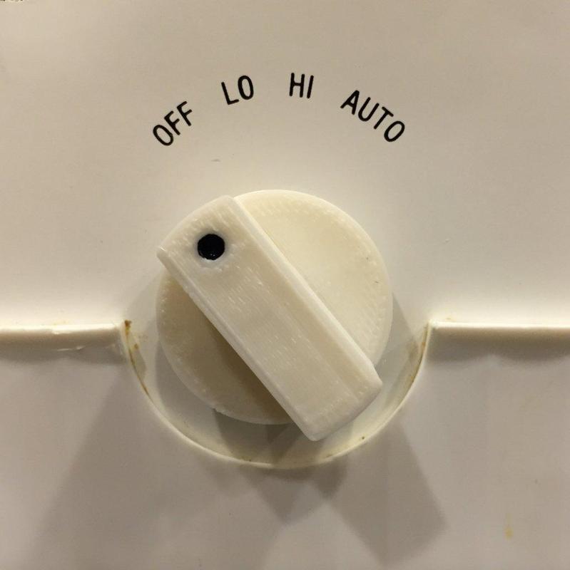 Parametric knob for keyed stems (fans, crock pots, etc.)