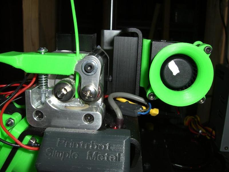 Printrbot Simple Metal Extruder Cooling - 40 mm & 50 mm Centrifugal Fan 