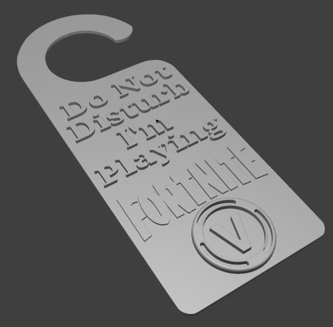 Fortnight Door hanger