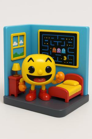pac-man diorama room