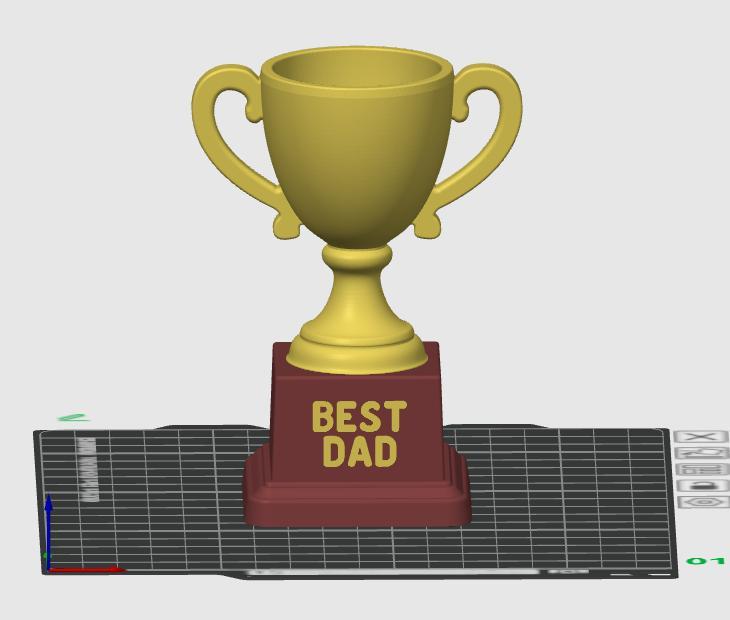 Best Dad Trophy – Multicolor 3D Printable Father’s Day Gift (OBJ + STL + 3MF)