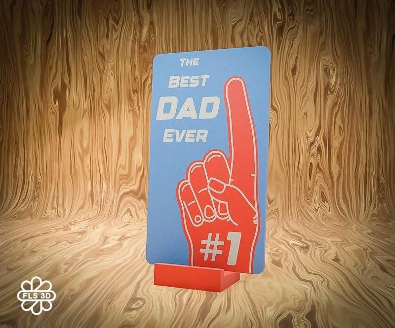 The Best Dad Ever - #1 Dad Phone Stand | 3D Printable