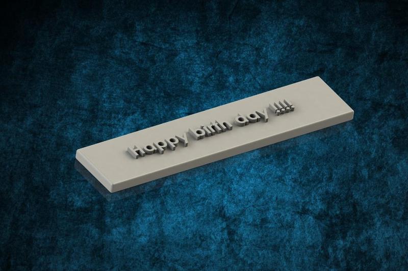 happy birth day piece 