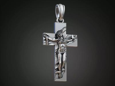Cross pendant crucified woman