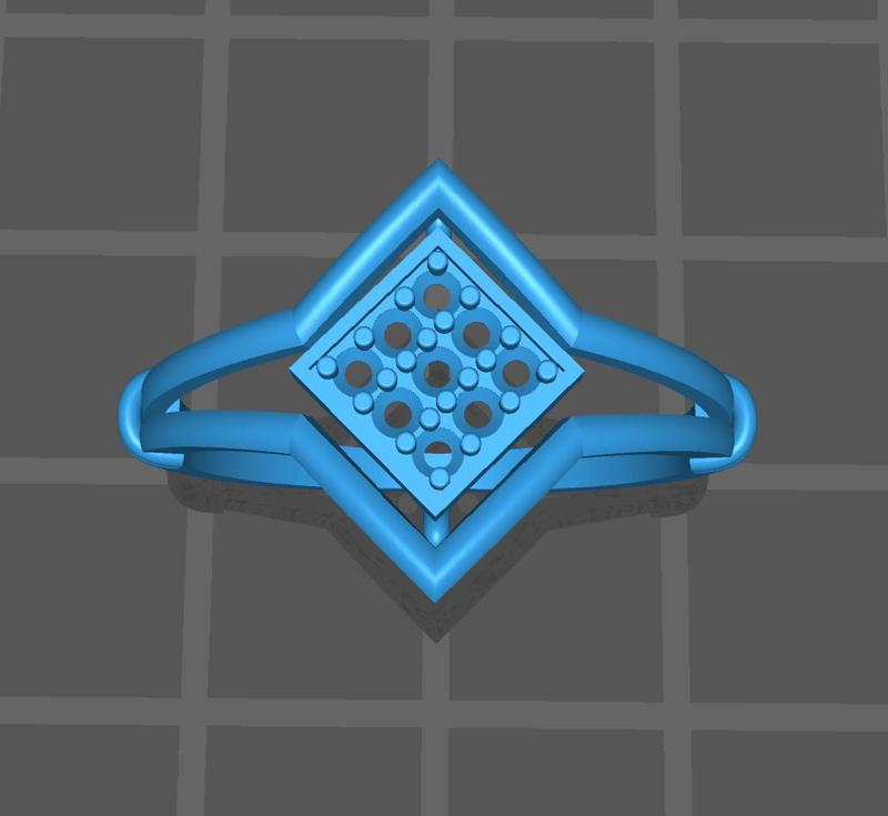 Lightweight women ring 3D Model - No.3