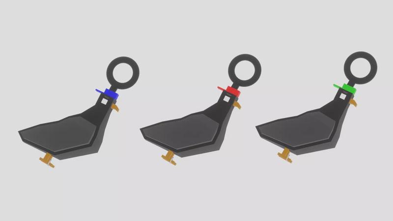 A dangerous pigeon for your keychain